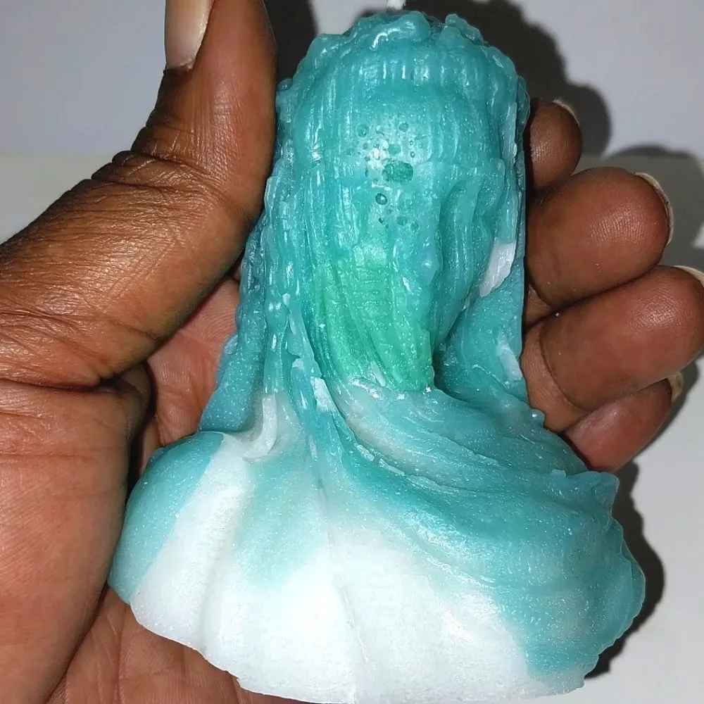 Hand crafted limited edition veiled Lady candle